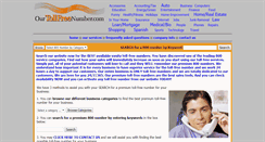 Desktop Screenshot of ourtollfree800number.com